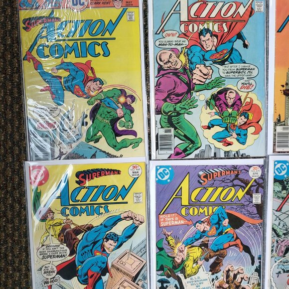 Action Comics DC Comics Run of 16 Lot Newsstand 459, 465, 467-473 ++ SUPERMAN W1 - Picture 2 of 7